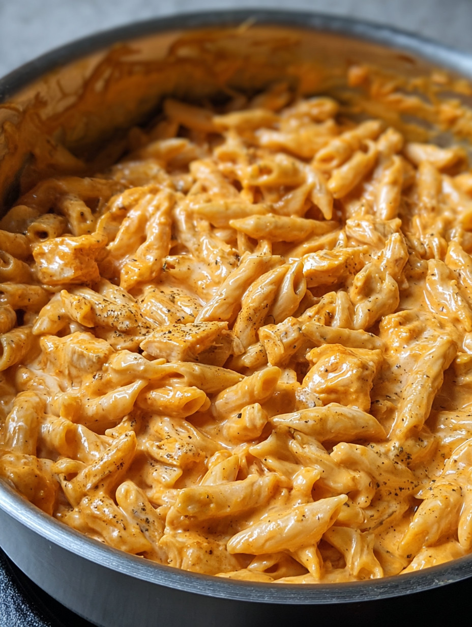 A close up of a dish with pasta and sauce.