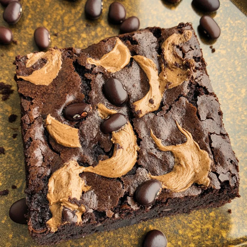 A piece of chocolate cake with chocolate chips.