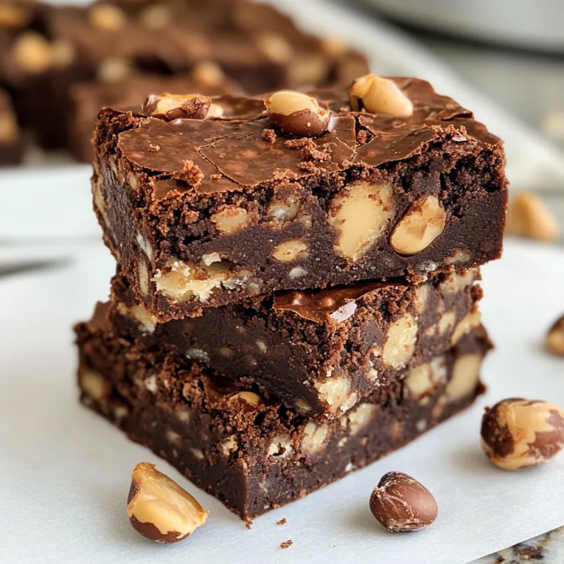 A close up of a slice of black bean brownies.