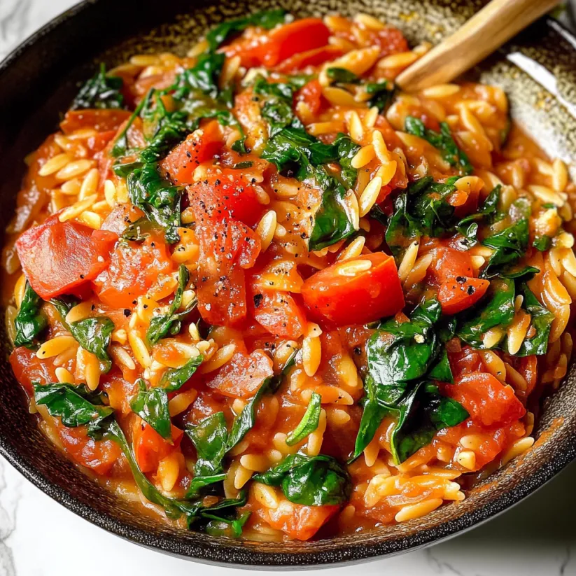 A bowl of food with tomatoes, spinach, and rice.