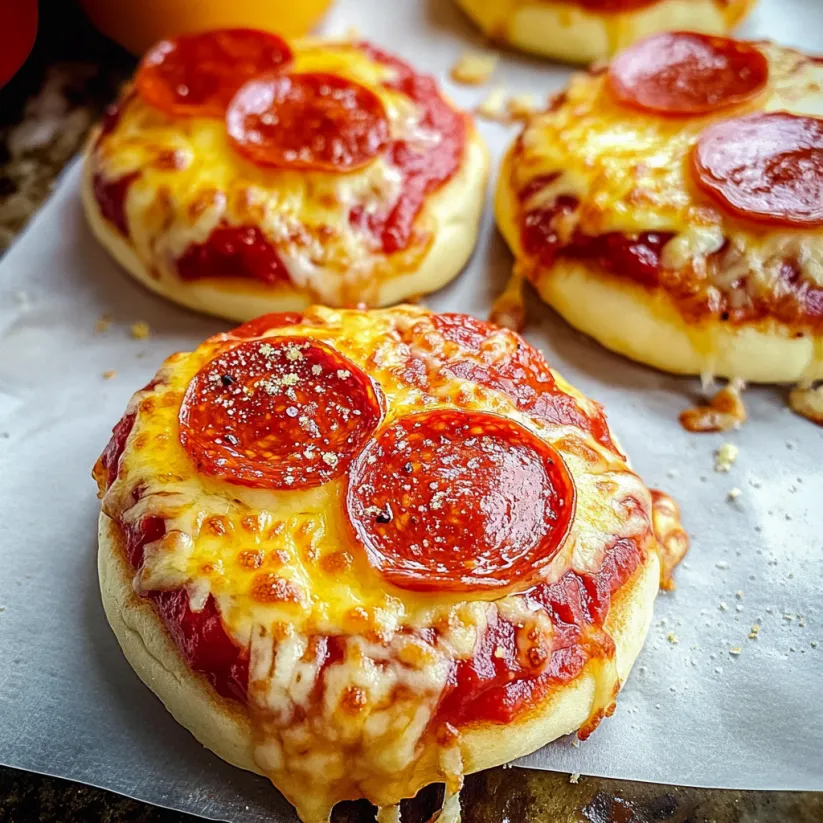 Pizza burgers on a tray.