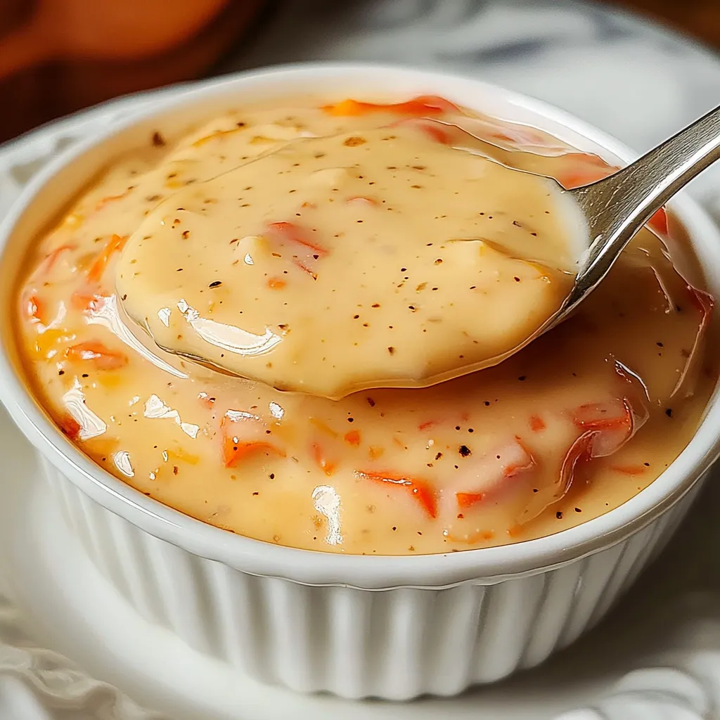 A spoon is in a bowl of food.