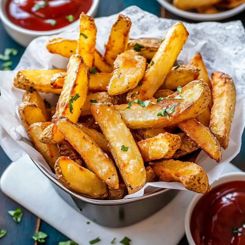 A bowl of air fryer french fries.