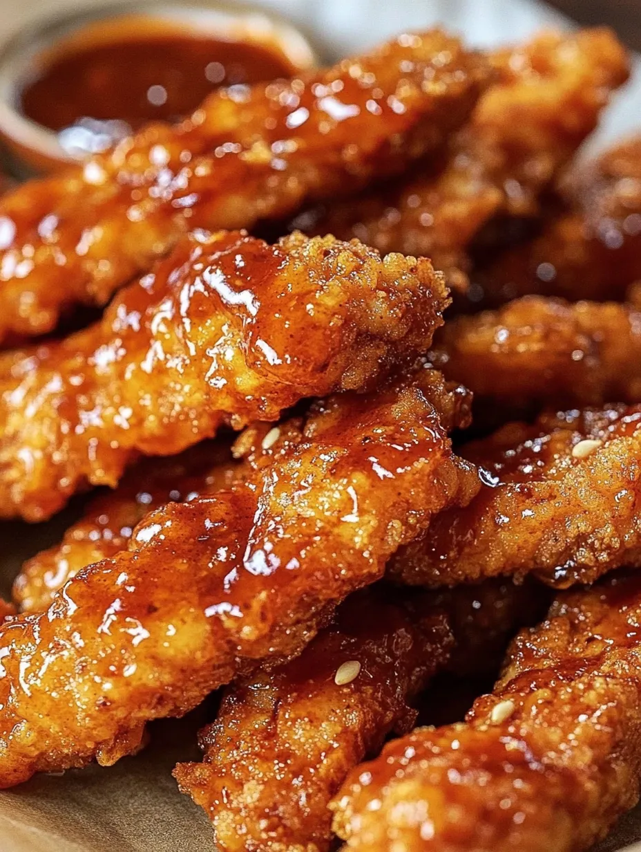A plate of fried chicken with a sauce.