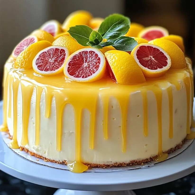 A slice of a simple lemon glaze cake.