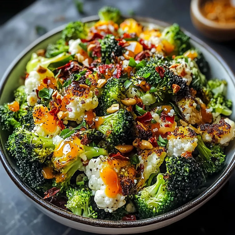 A bowl of broccoli with a sauce.