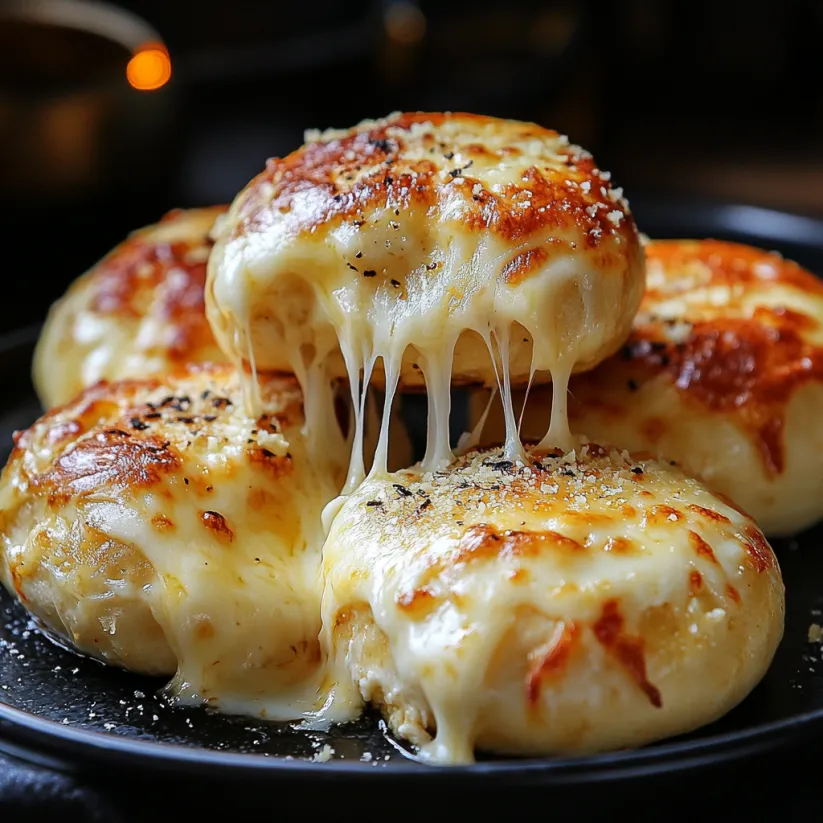 A plate of cheese covered biscuits.