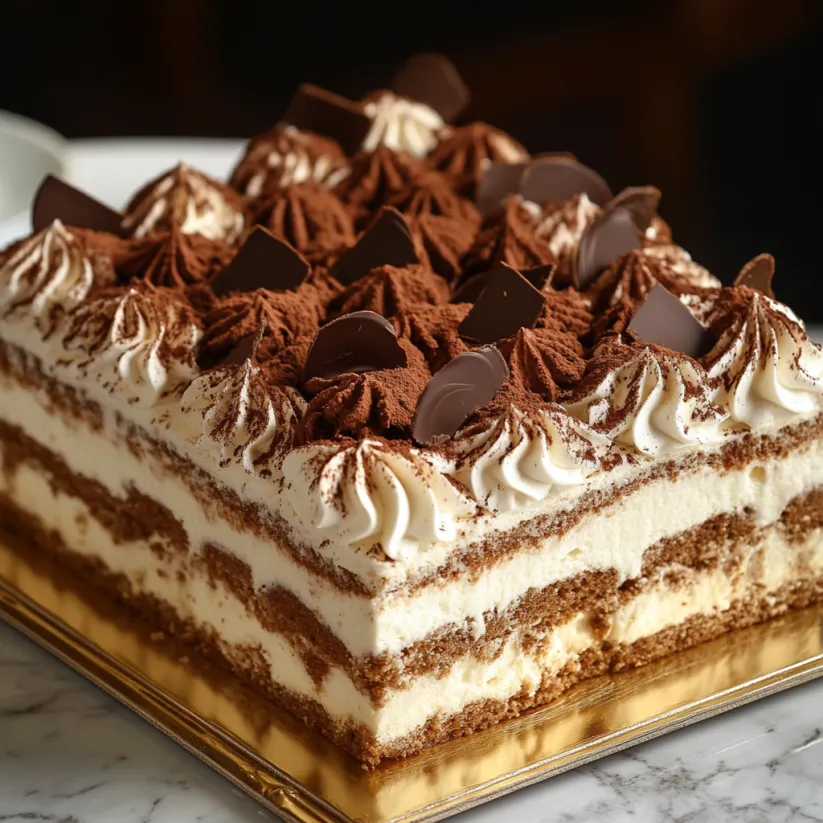 A close up of a cake with chocolate and white frosting.
