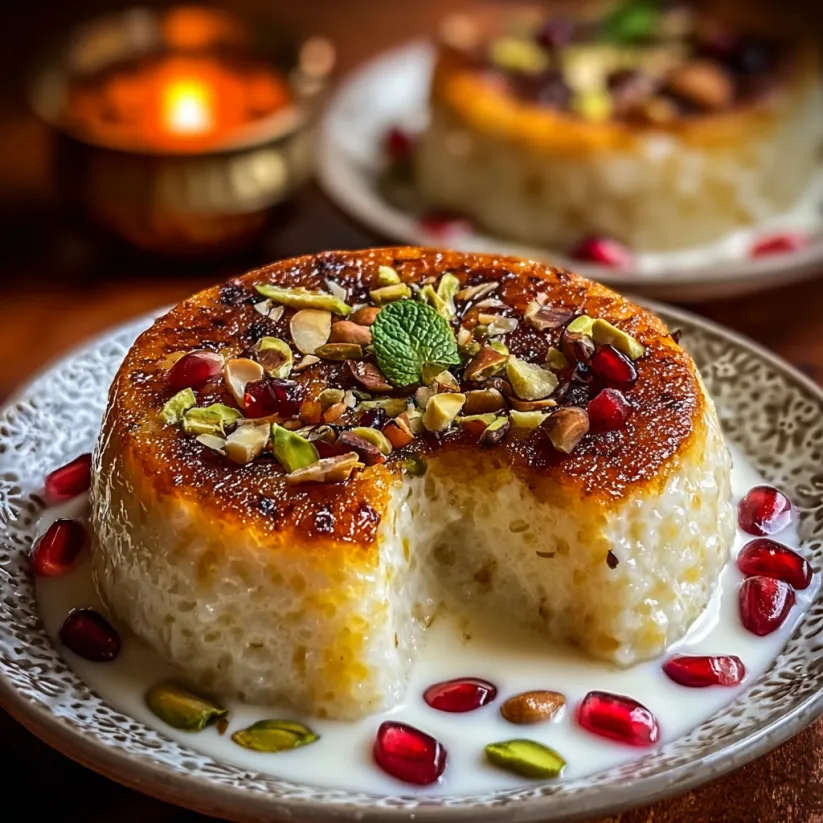 A plate of Ashure, a dessert made from rice, nuts, and fruit.