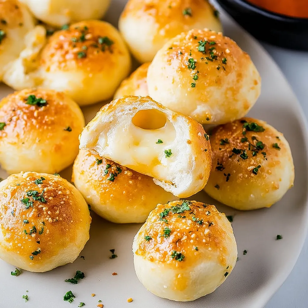 A plate of cheese bombs.