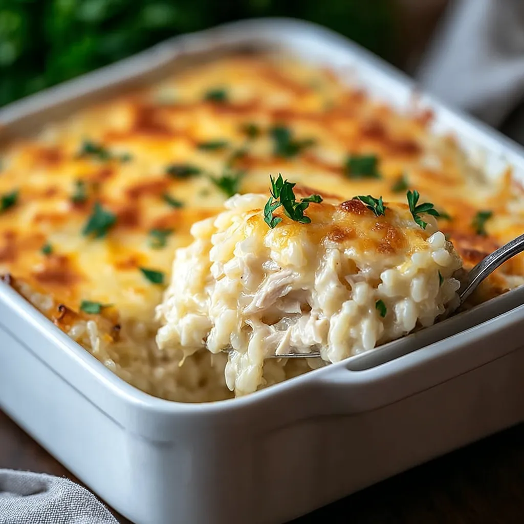 A white bowl filled with a casserole.