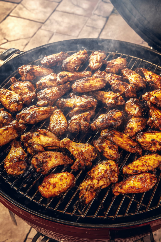 Grilled chicken with marinated sauce.