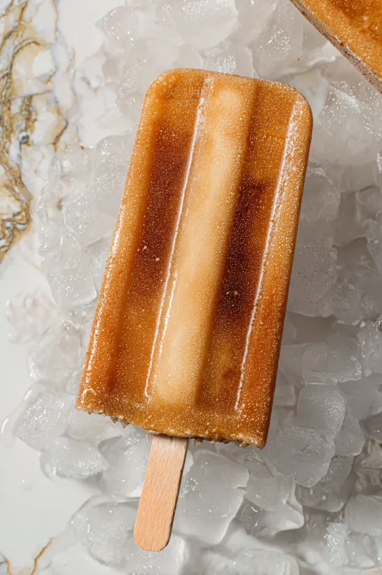Brown sugar oat milk espresso popsicles.