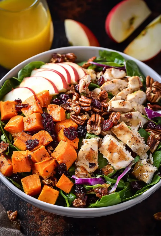 A bowl of Harvest Cobb Salad.