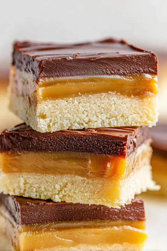 A slice of Millionaire's Shortbread.