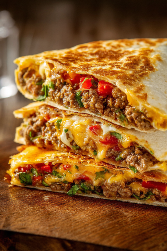 A taco bell crunch wrap supreme is shown with its contents.