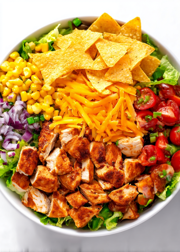 A bowl of Doritos Chicken Taco Salad.