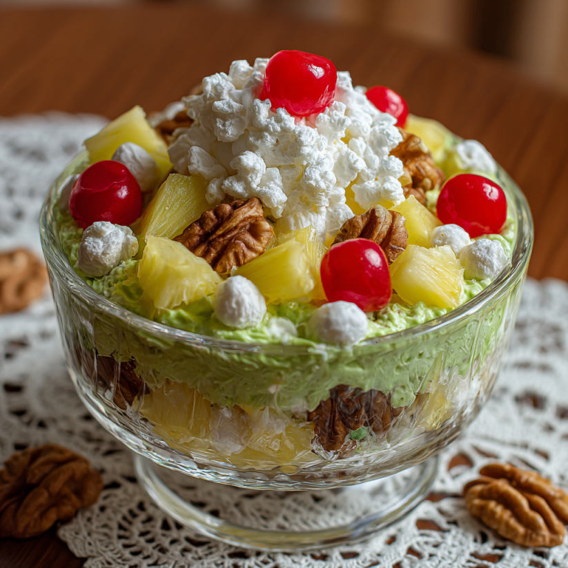 A bowl of Watergate salad.