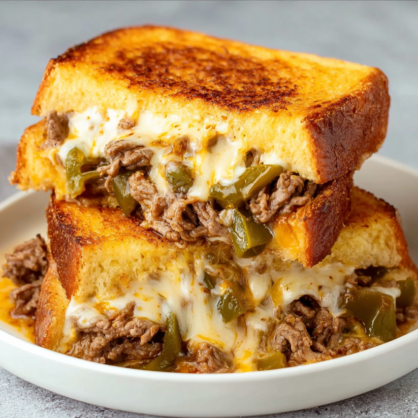 A plate of food with a sandwich on top.