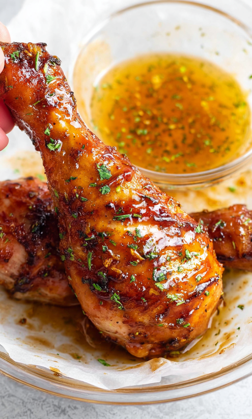 Air fried sweet chili chicken wings.