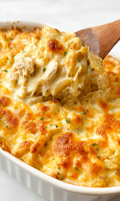 A close up of a delicious macaroni and cheese dish.