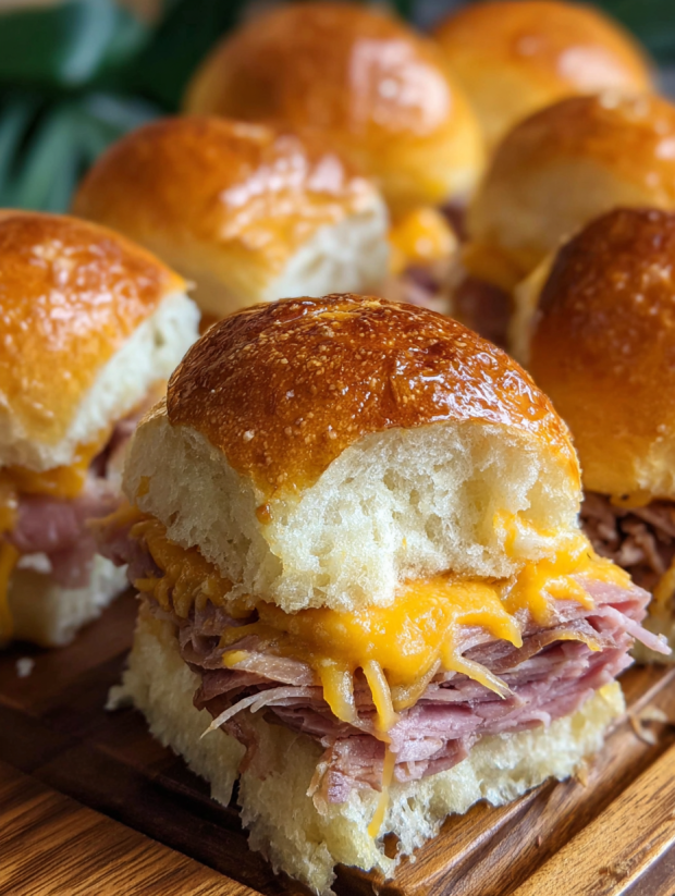 A plate of Chipotle Roast Beef Sliders.