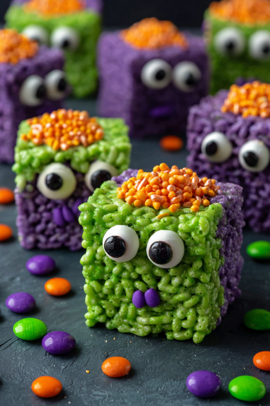 A green monster rice krispie treat.