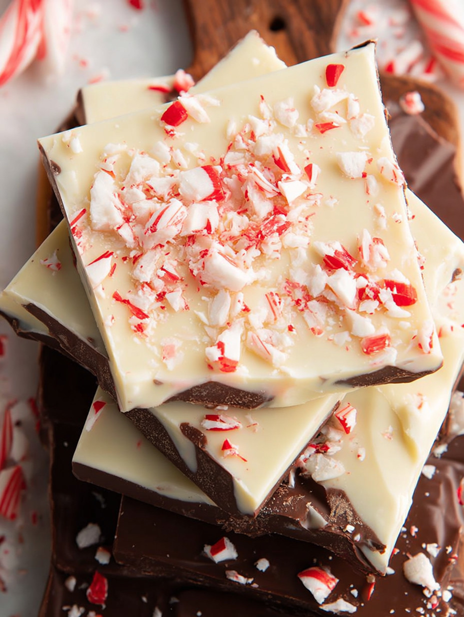 A piece of peppermint bark.