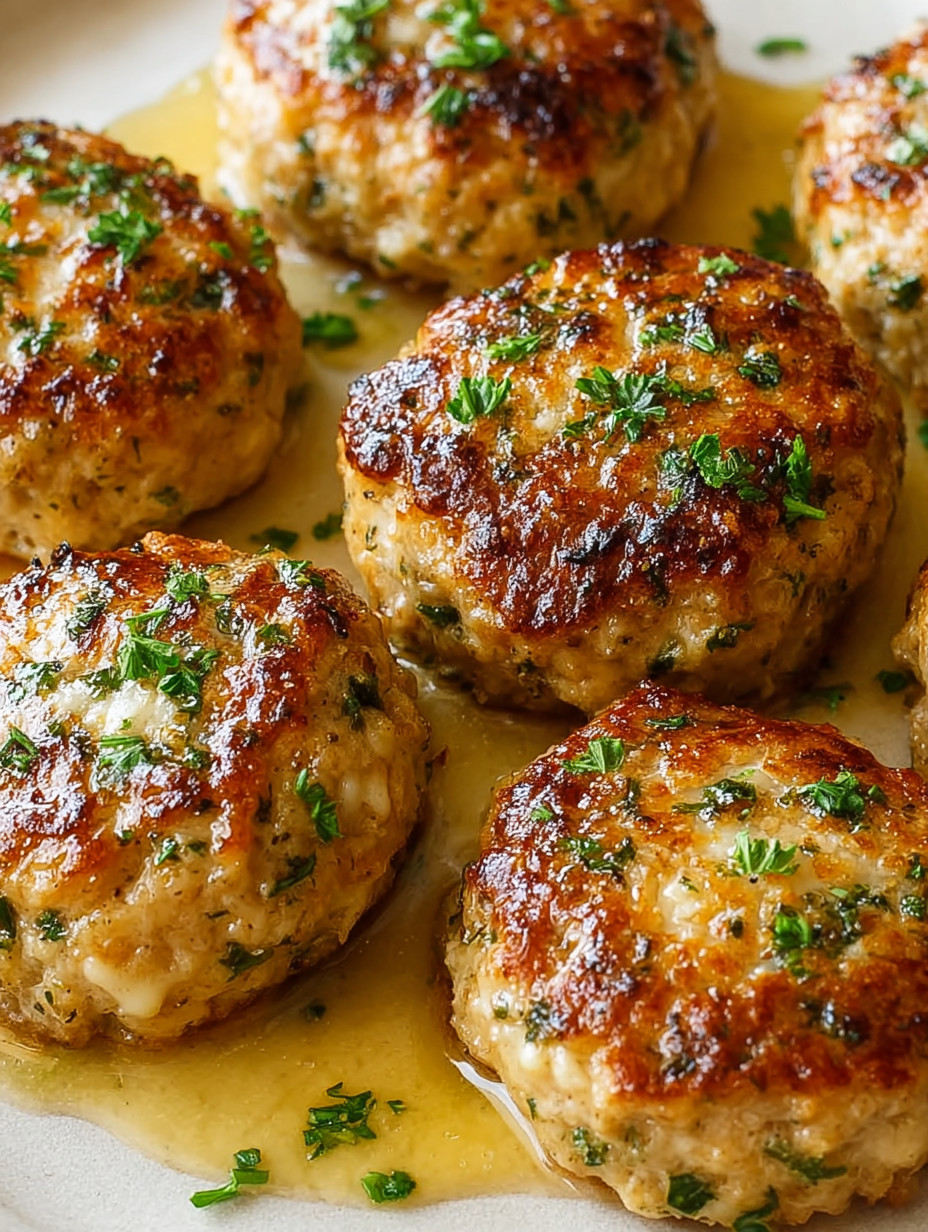 Garlic Parmesan Chicken Meatloaves.
