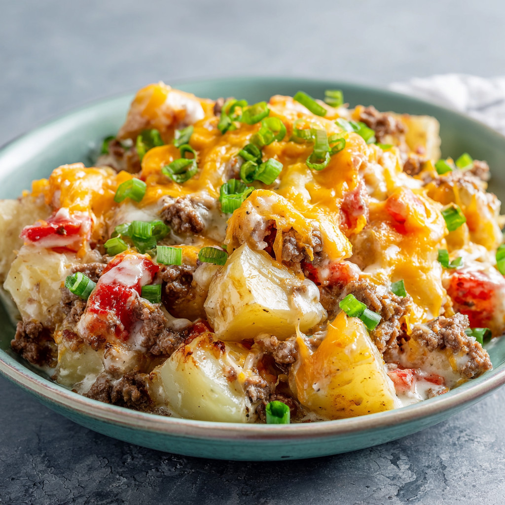 A plate of food with a green topping.