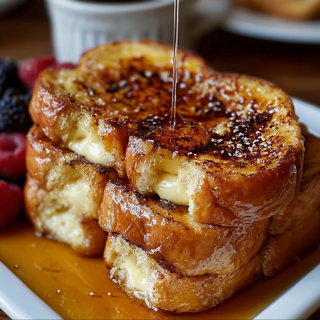 French toast with a crème brûlée twist.