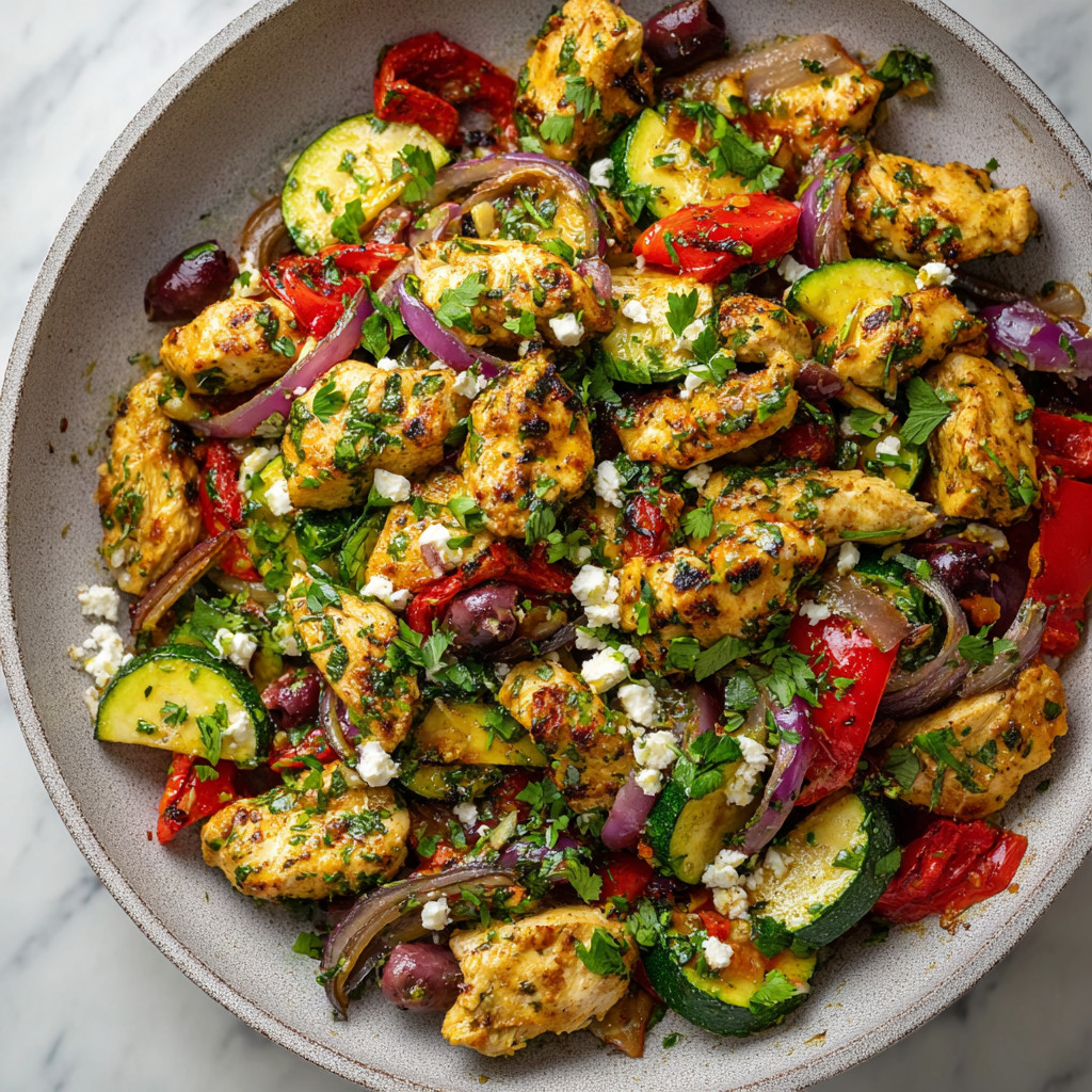 A delicious Mediterranean chicken stir fry recipe for quick meals.